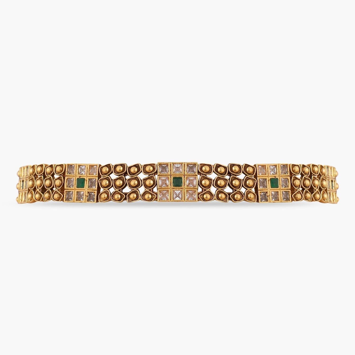Abstract Square Antique Choker