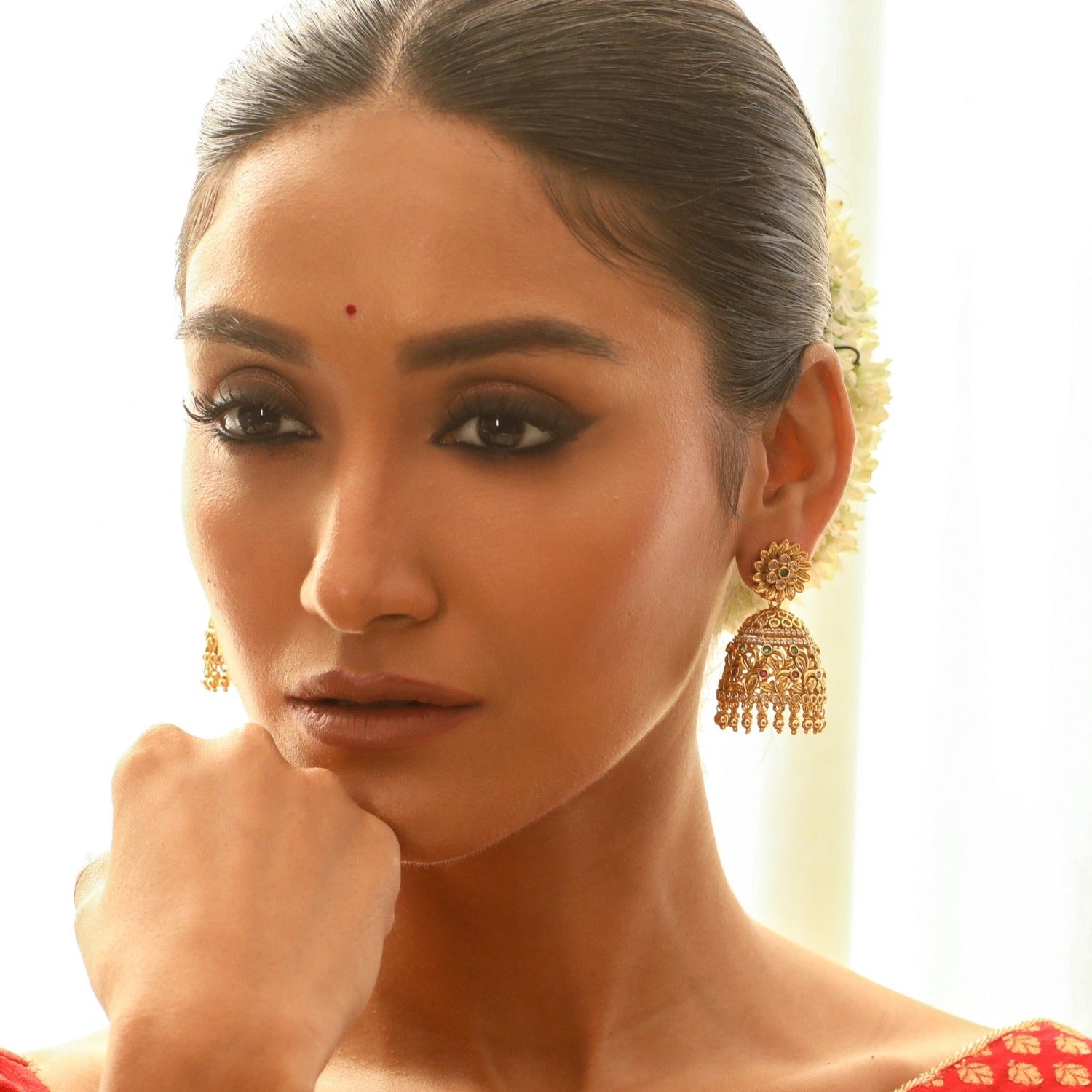 Aarush Antique Jhumka Earrings